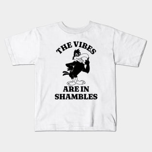 The Vibes Are In Shambles Shirt, Funny Meme Shirt, Oddly Specific Shirt, Cartoon Meme Shirt, Funny Y2K Tshirt, Funny Gift, Parody Shirt Kids T-Shirt